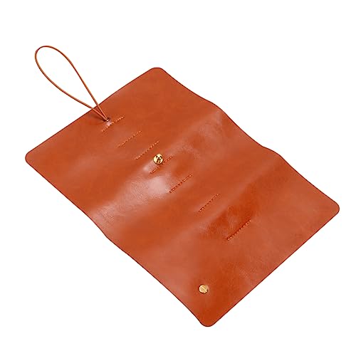KICHOUSE Digital Storage Stifttasche Hellbraun Stifttaschen Stiftetui Beutel Digitaltasche Stifthalter Stifttasche Leder von KICHOUSE