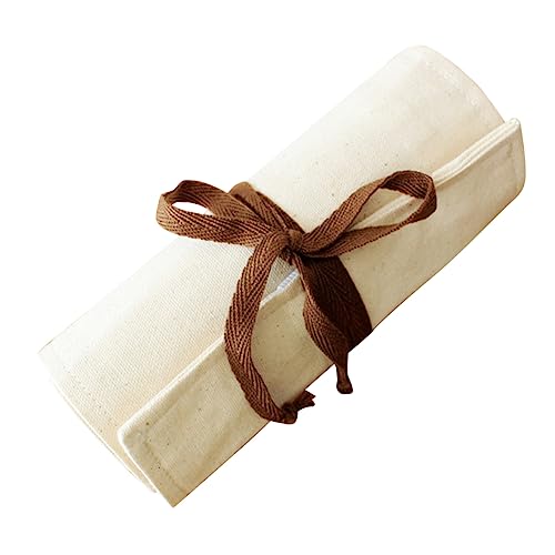 KICHOUSE Pen Bag Großer Kapazitäts-stiftetui Mit Fächern Für Schule Und Studium Praktischer Organizer Für Mädchen Und Jungen Handgefertigt Elegantem Und Kaffee von KICHOUSE