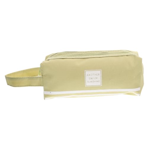 KICHOUSE Federmäppchen Mit Großem Fassungsvermögen Beutel Slot Bleistift Tasche Etui Fall Fächer Stiftfälle Bezauberndes Federmäppchen Oxford-Stoff Green von KICHOUSE