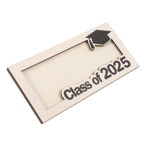 KICHOUSE Graduation Holz Geldhalter Visitenkartenetui Für Männer Und Frauen Multifunktionaler Kartenorganizer Für Abschlussfeiern Für Bargeld Kreditkarten Und Fotos von KICHOUSE