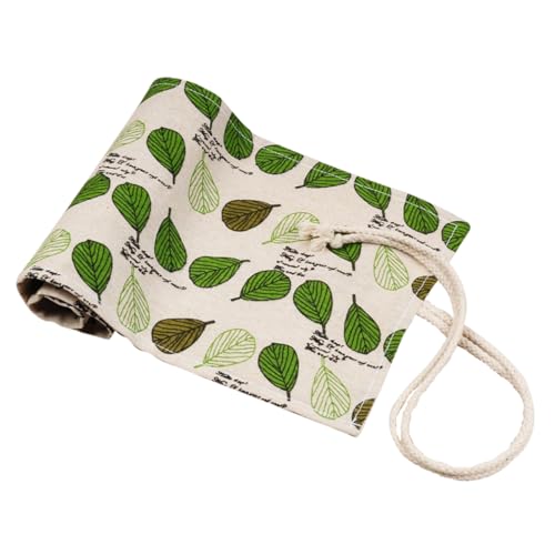 KICHOUSE Handgemachte Canvas Stifterolle Für Buntstifte Praktischer Und Stift-Organizer Für Künstler Für Schule Büro Und Reisen Mit Feiner Naht Und Leicht Zugänglichem Design von KICHOUSE