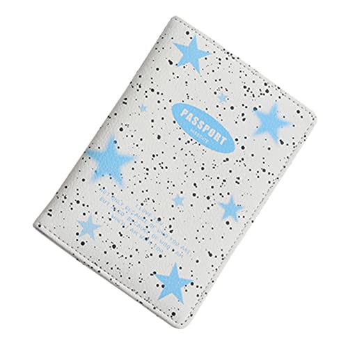 KICHOUSE Kleines Portemonnaie für Damen mit Kartenhalter wasserdicht funktional Kartenhülle Schild Fall Slot Inhaber eines Reisedokuments Kreditkartenetuis für Damen Pu Blue von KICHOUSE