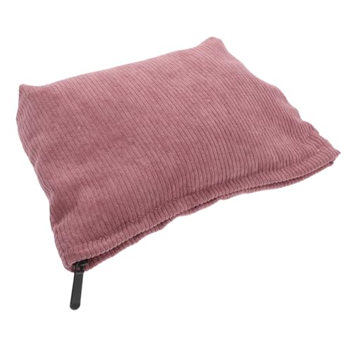 KICHOUSE Cute Corduroy Kosmetiktasche Für Frauen Tragbare Toilettentasche Mit Reißverschluss Vielseitig Für Make-up Schmuck Und Für Reisen Und Unterwegs Elegantem Rosé von KICHOUSE