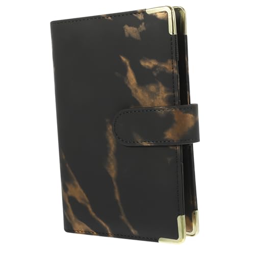 KICHOUSE Marmor Notebook -Fall Gehäuse Bargeld-Stuffing-Ordner Mini -Binder Geld Sparen Binder Ordnerabdeckung Lose Blattbindebinder Abdeckung Geld-Organizer-Ordner Ordnertaschen Schwarz Pu KICHOUSE Marmor Notebook -Fall Gehäuse Bargeld-Stuffing-Ordner Mini -Binder Geld Sparen Binder Ordnerabdeckung Lose Blattbindebinder Abdeckung Geld-Organizer-Ordner Ordnertaschen Schwarz Pu von KICHOUSE