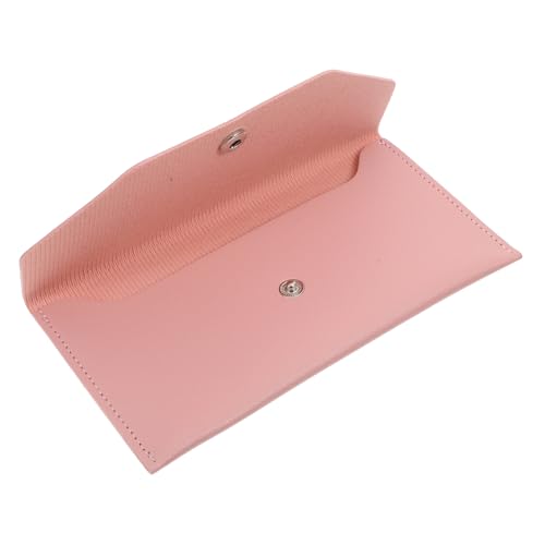 KICHOUSE PU Reisepasshülle für Damen Leichter Reisepassschutz mit RFID Blockierung Praktischer Pass Organizer und Kreditkartenetui für Reisen Rosa von KICHOUSE