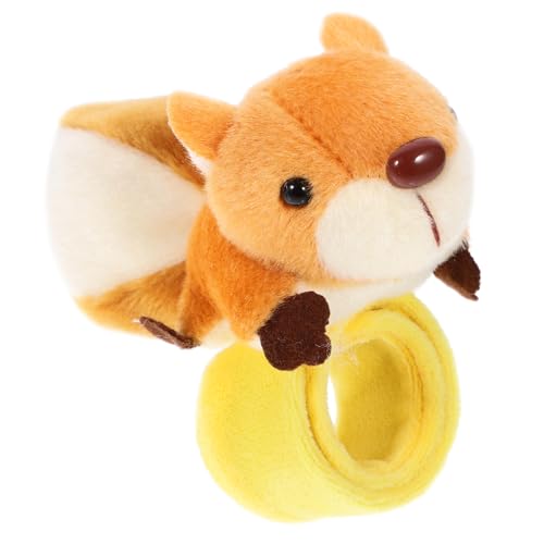 KICHOUSE Plüsch Armband Mit Tiermotiv Braunes Eichhörnchen Slap-armband Für Junge Mädchen Geburtstag Halloween Und Mehr Leicht Und Hautfreundlich Als Partygeschenk von KICHOUSE