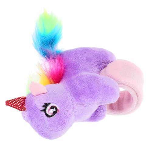 KICHOUSE Plüsch Einhorn Slap Bracelet Niedliches Partyspielzeug für Dekorative Mitgebsel Gastgeschenke Langlebig und Tragbar für Geburtstagsfeiern von KICHOUSE
