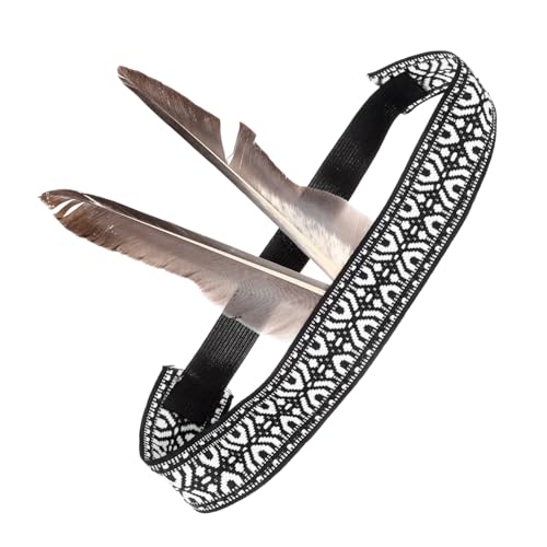 KICHOUSE Plume Headband Ethnic Style Für Festivals Leichte Und Bequeme Haaraccessoire Mit Federn Für Karneval Kostümpartys Und Feierlichkeiten Für Erwachsene von KICHOUSE