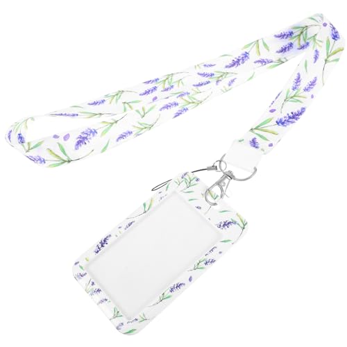 KICHOUSE Praktischer Kartenhalter Mit Umhängeband Und Kreditkartenfächern Modisches Musterdesign Kratzfeste Hülle Für Studenten Lehrer Und Geschäftsleute von KICHOUSE