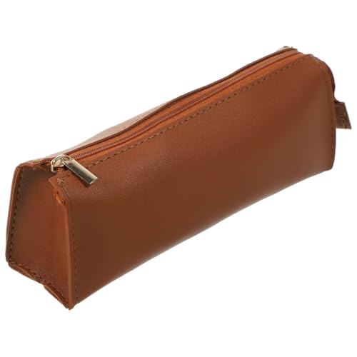 KICHOUSE Reise Federmäppchen aus Leder Große Kapazität Design für Studenten zur Aufbewahrung von Stiften Kosmetik und Schreibwaren Langlebig und Waschbar von KICHOUSE