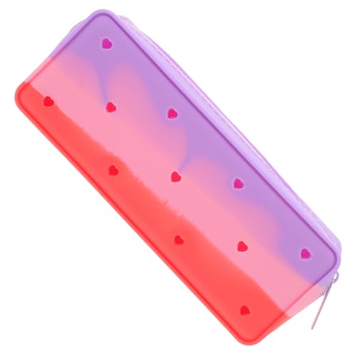 KICHOUSE Buntes Silikon Federmäppchen Für Schule Und Studium Großer Stifte Organizer Für Jugendliche Für Stifte Marker Und Schreibwaren von KICHOUSE