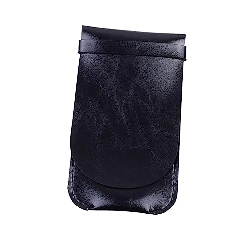 KICHOUSE Stiftehalter Aus Leder Stifttasche Schlankes Design Leicht Zugängliches Stifteetui Für Schule Und Büro Schwarz von KICHOUSE