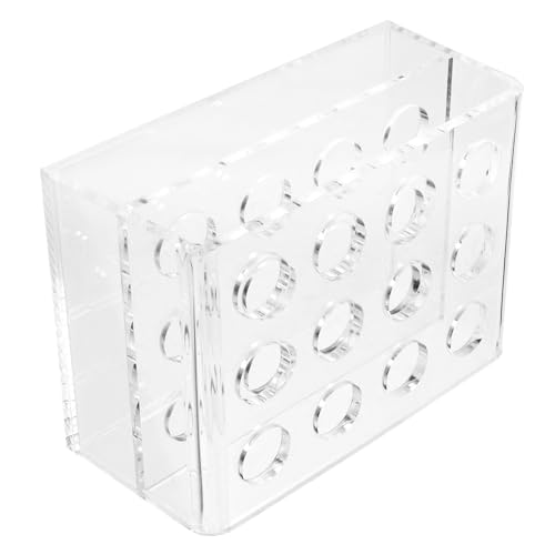 KICHOUSE Stifteständer Transparent Mit Mehreren Fächern Für Schreibutensilien Stiftehalter Organizer Zum Aufstellen Für Schreibtisch Schule Büro Oder Laden von KICHOUSE