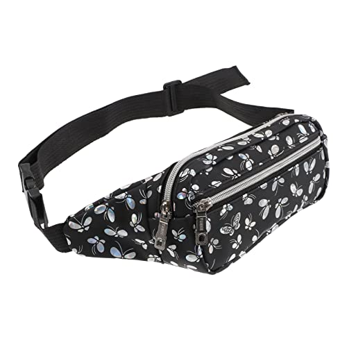 KICHOUSE wasserdichte PU Bauchtasche für Frauen Praktische Hüfttasche mit Bunten Mustern für Sport und Reisen zur Aufbewahrung von Handy Geld und KICHOUSE wasserdichte PU Bauchtasche für Frauen Praktische Hüfttasche mit Bunten Mustern für Sport und Reisen zur Aufbewahrung von Handy Geld und von KICHOUSE
