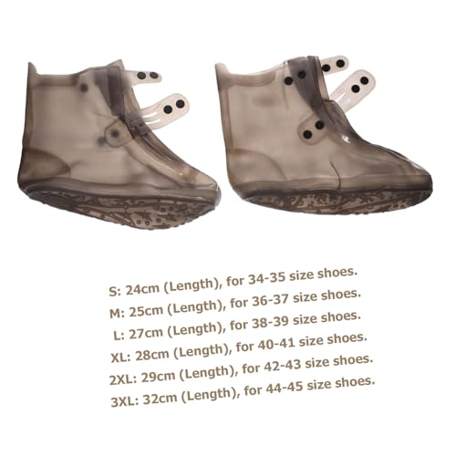 KICHOUSE wasserdichte Wiederverwendbare und Waschbare Schwarze Regen und Schneeschuhüberzüge aus Strapazierfähigem PVC Faltbar mit Verstellbarem Knopf rutschfest für Damen Zufällige Farbe von KICHOUSE