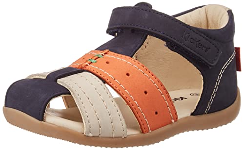 KICKERS BIGBAZAR-2 Sandale, Marine BEIGE ORANGE, 24 EU von Kickers