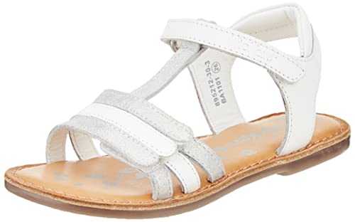 Kickers Mädchen Diamanto Sandale, Blanc Argent, 24 EU von Kickers