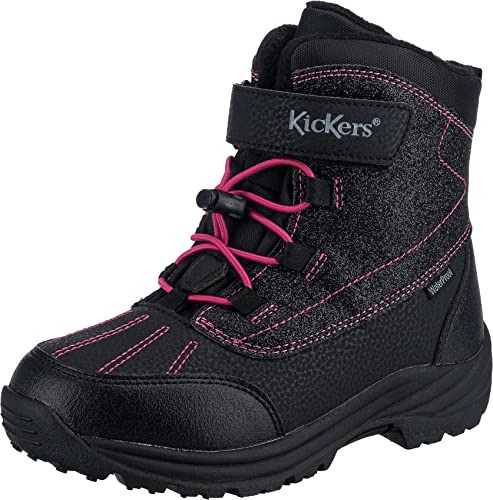 KICKERS Damen Jump WPF Stiefelette, GLÄNZEND ROSA SCHWARZ, 40 EU von Kickers