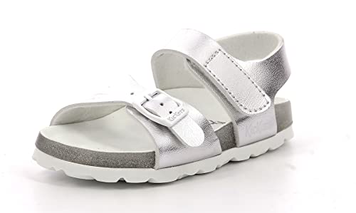 Kickers Unisex Sunkro Sandale, Silber, 35 EU von Kickers