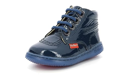 KICKERS Jungen Mädchen KICKBILLISTA Stiefelette, BLEU Vernis, 19 EU von Kickers