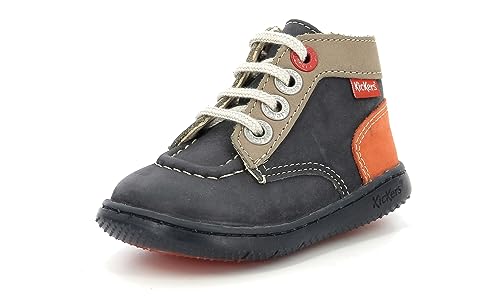 KICKERS KICKBONZIP Stiefelette, Marine Taupe ORANGE, 26 EU von Kickers