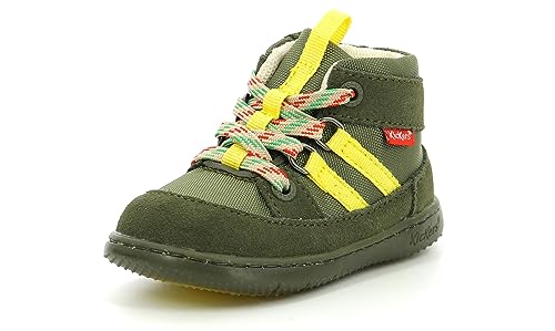 KICKERS Jungen Unisex Kinder KICKBUBBLO Stiefelette, KAKI Jaune, 19 EU von Kickers