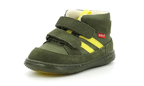 KICKERS Jungen Unisex Kinder KICKBUBBLOKRO Stiefelette, KAKI Jaune, 19 EU von Kickers