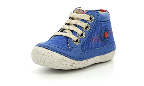 KICKERS Jungen Unisex Kinder SONISTREET Stiefelette, Blau Rot, 20 EU von Kickers