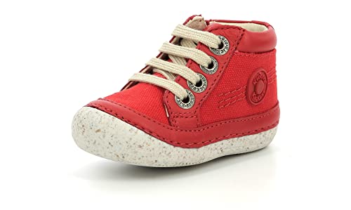 KICKERS Jungen Unisex Kinder SONISTREET Stiefelette, Rot, 18 EU von Kickers