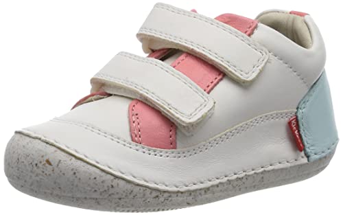 KICKERS Jungen Unisex Kinder SOSTANKRO Oxford-Stiefel, Blanc Rose BLEU, 22 EU von Kickers