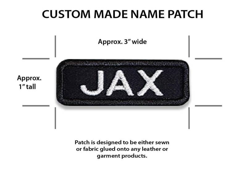 Custom Embroidery Name Patch, Personalisierte Stickerei Name Patch Für Lederweste, Custom Made Baby Weste, Kleinkind Kinder Weste von KIDBIKERApparel