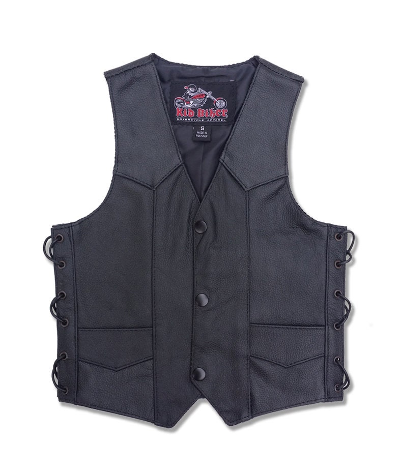 Kinder Lederweste, Kleinkind Bis Jugend Größe Biker Weste, Motorrad Kids, Sons Of Anarchy, Valentine Kinder Geschenk von KIDBIKERApparel