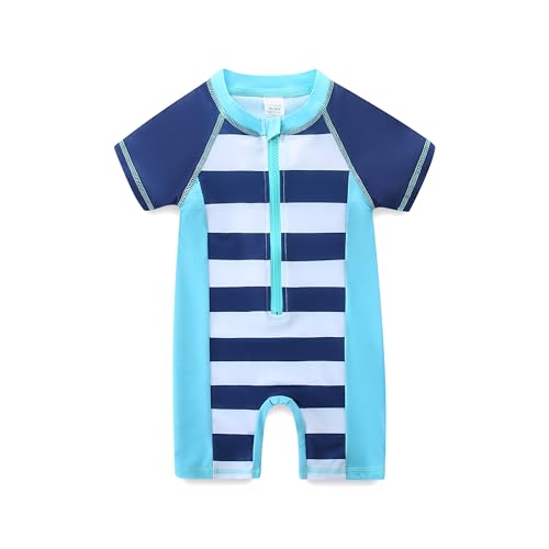 KIDDLETOWN Badeanzug Baby Jungen Kurzarm Kinder Baby Einteiliger Bademode Kinder Einteiler Badeanzug Schwimmanzug Badebekleidung 6 Monate-3 Jahre von KIDDLETOWN