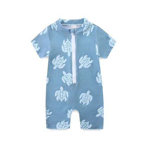 KIDDLETOWN Badeanzug Kinder Jungen Schwimmanzug Jungen Einteiler Kurzarm Bademode Badebekleidung Sommerkleidung Kinder Junge Badeanzüge 6 Monate-3 Jahre von KIDDLETOWN