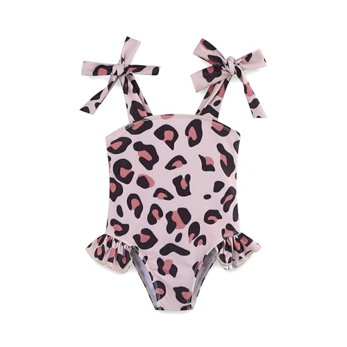 KIDDLETOWN Badeanzug Kinder Mädchen Ärmellose Bikini Kinder Bademode Bikini Badebekleidung mit Verstellbare Schultergurte Badeanzug Kleinkind Mädchen 3-12 Monate/1-7 Jahre von KIDDLETOWN