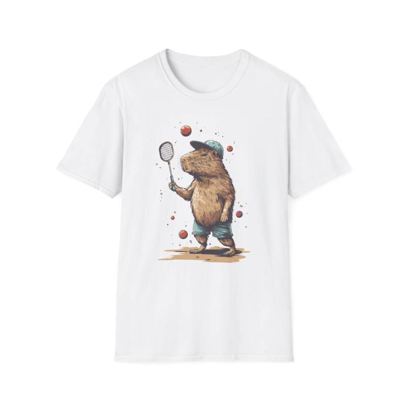 Capybara Pickleball Fan Design T-Shirt, Gift For Him, Her von KIDESIGNERS