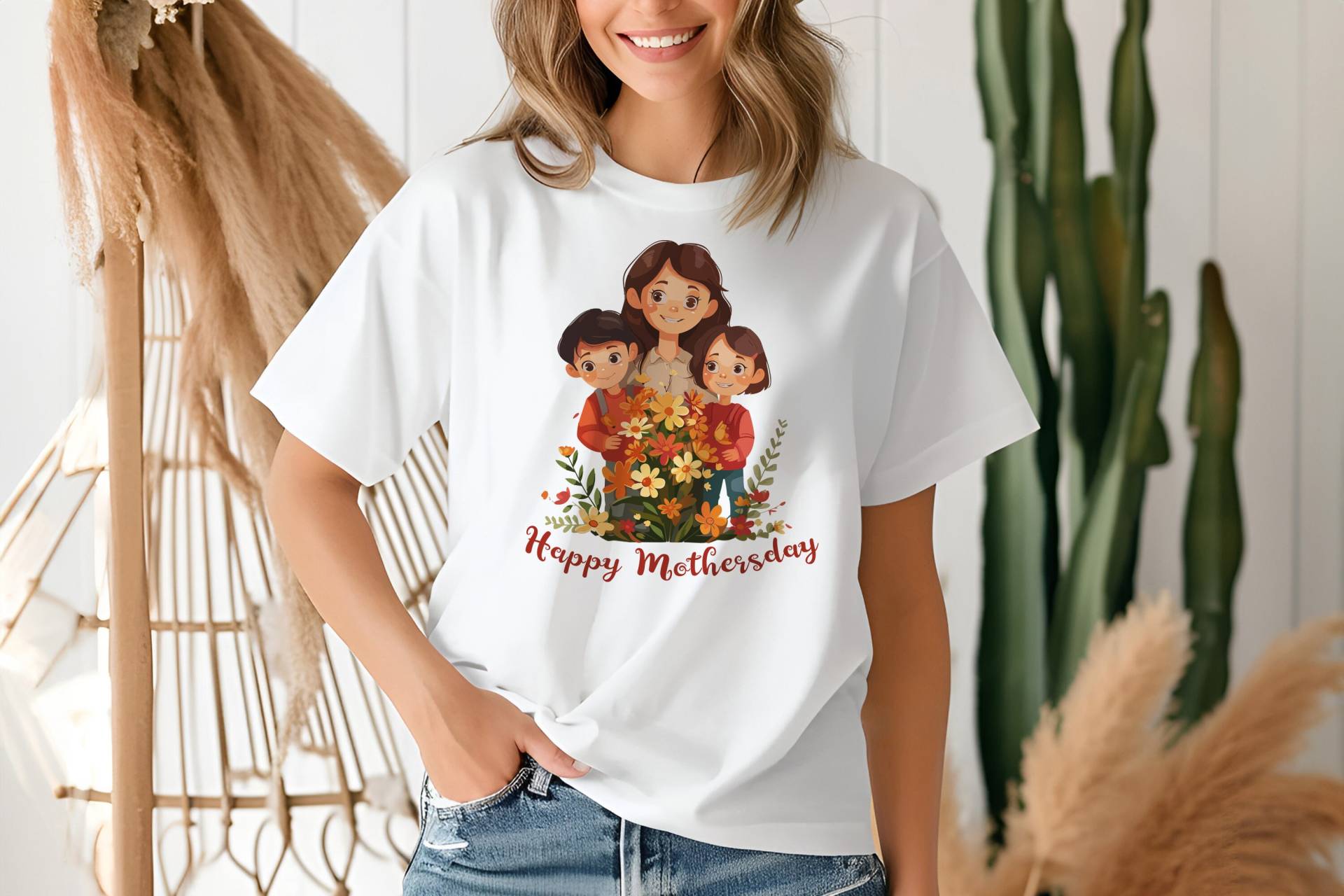 Deine Familie Liebt Dich, Ideales Muttertags Geschenk, Geschenk Für Sie, Funny Cartoon Momsshirt von KIDESIGNERS