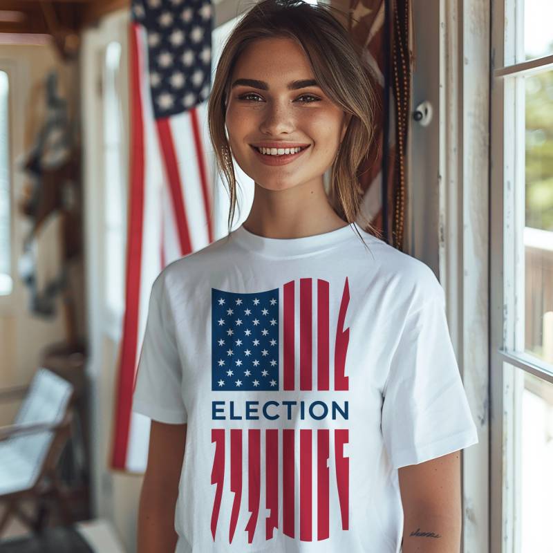 Get Your Hands On Exclusive T-Shirt For The 2024 Us Election, Usa von KIDESIGNERS