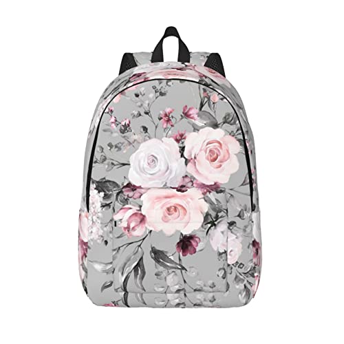 KIDINN Rucksack aus Segeltuch, geeignet für Männer, Frauen und Jugendliche, Pflanze Blumen Blumen, Medium von KIDINN