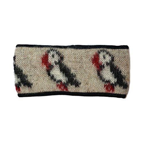 KIDKA Stirnband Papageientaucher - beige Größe one size von kidka