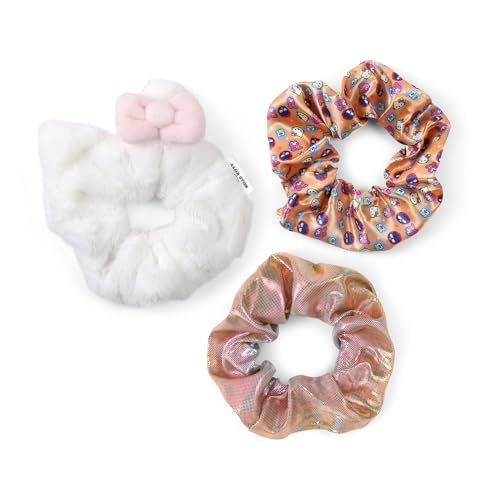 KIDS EUROSWAN Hello Kitty Haargummis für Mädchen, Weiß, Orange, mehrfarbig, 3-teiliges Set von Kids Euroswan