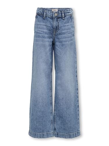 KIDS ONLY Damen Kogcomet Wide Leg DNM Mat085 Noos, Medium Blue Denim, 122 EU von KIDS ONLY