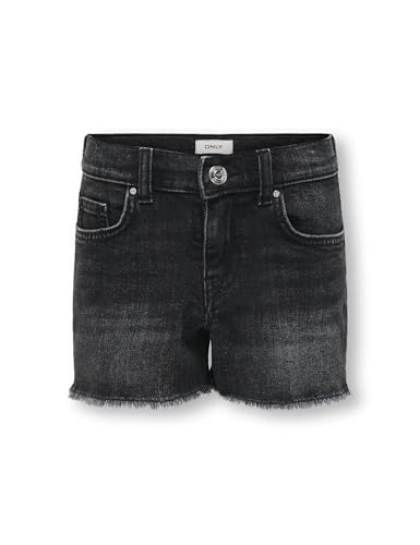 KIDS ONLY Damen Kogrobyn Ex Vint DNM Shorts Azg529 Noos, Washed Black, 134 EU von KIDS ONLY
