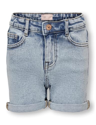 ONLY Mädchen Kogphine Dnm Azg668 Noos Jeans Shorts, Light Blue Denim, 122 EU von ONLY