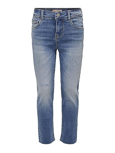 ONLY Mädchen Konemily St Raw Noos Jeans, Light Blue Denim,122 von ONLY
