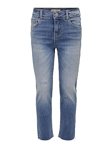 ONLY Mädchen Konemily St Raw Noos Jeans, Light Blue Denim, 146 EU von ONLY