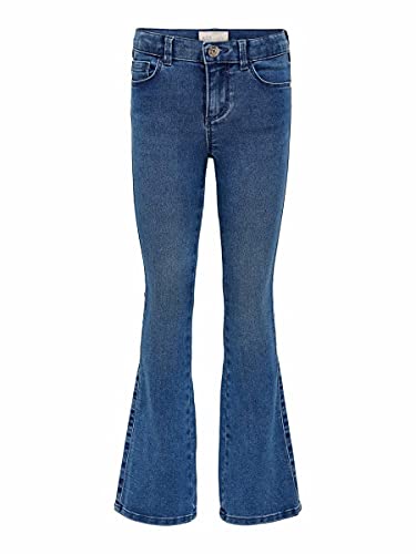 ONLY M dchen Konroyal Life Reg Flared Pim504 Noos Jeans, Medium Blue Denim, 128 EU von ONLY