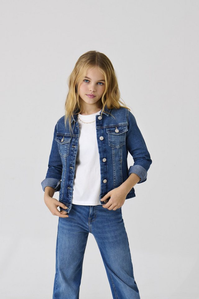 KIDS ONLY Jeansjacke KONSARA in klassischer, leicht verkürzter Form und cooler dunkler Waschung von KIDS ONLY