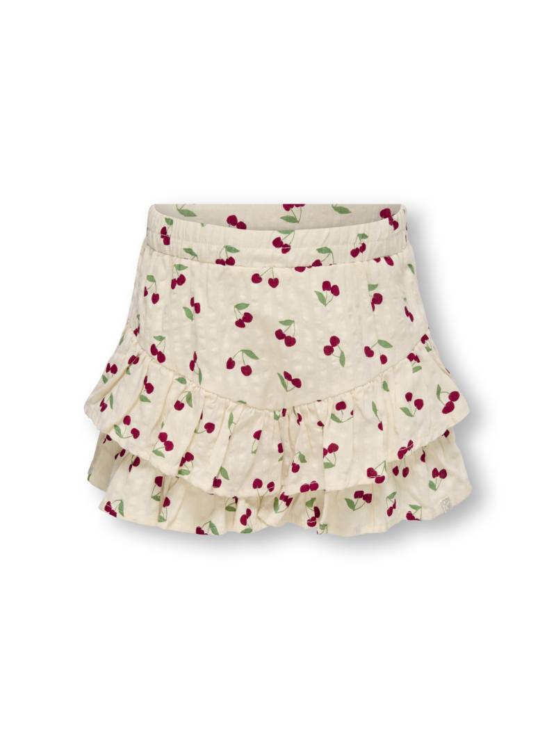 KIDS ONLY - KMGCERISE FRILL SKORT AOP WVN whitecap gray - Gr. - 110 von KIDS ONLY