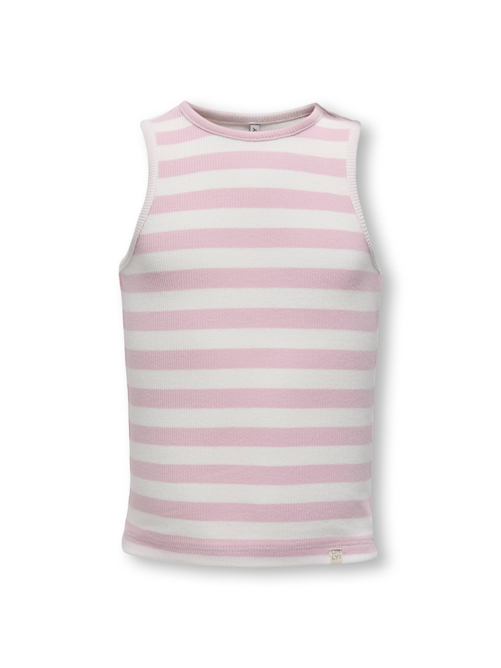 KIDS ONLY - KMGKENYA RIB STRIPE TANK TOP JRS roseate spoonbill - Gr. - 98 von KIDS ONLY